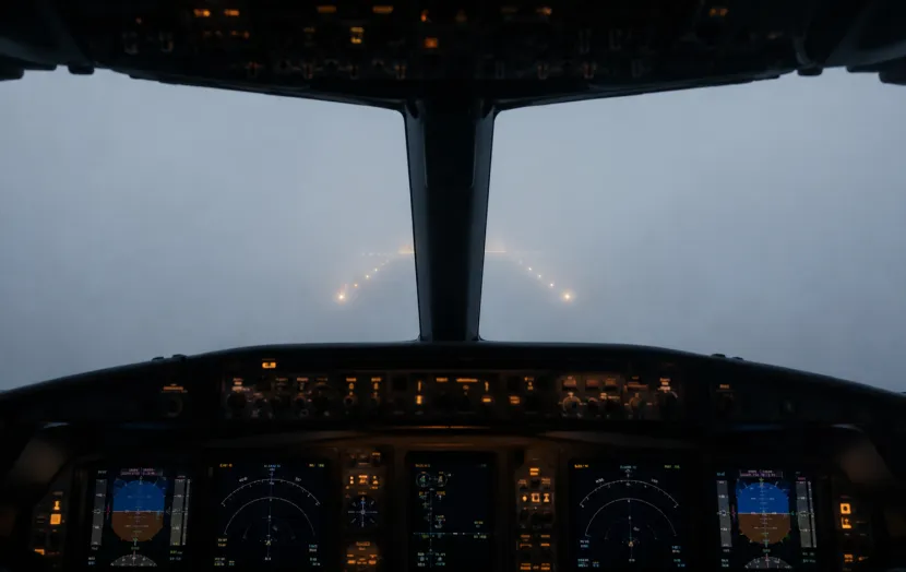 Landing in fog