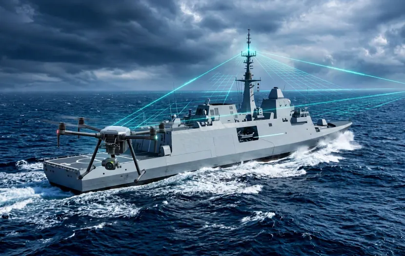 naval integrated communication illustration