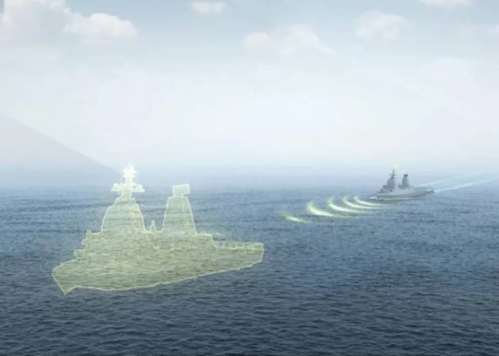 Illustration of vessel at sea