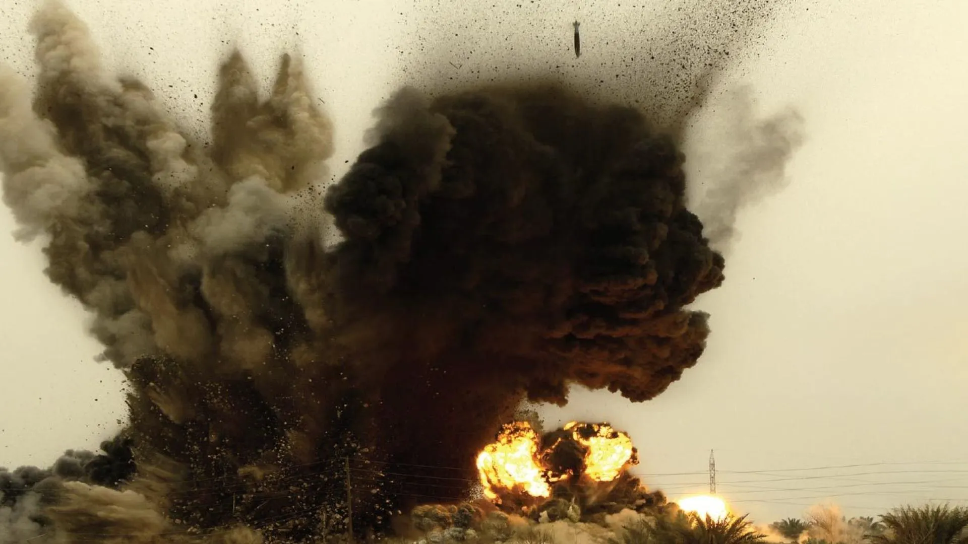 explosion in the field