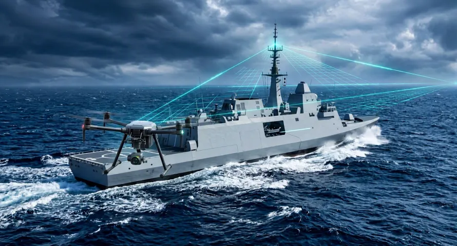 naval integrated communication illustration