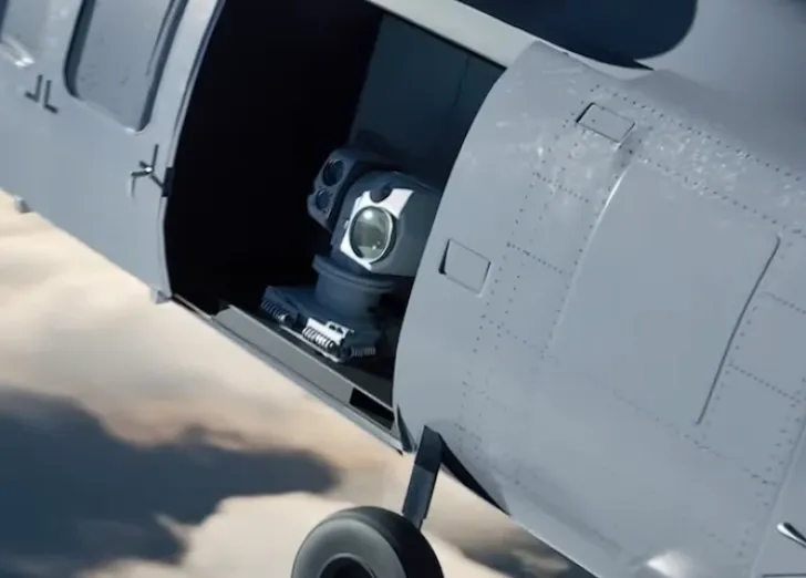 Laser on helicopter