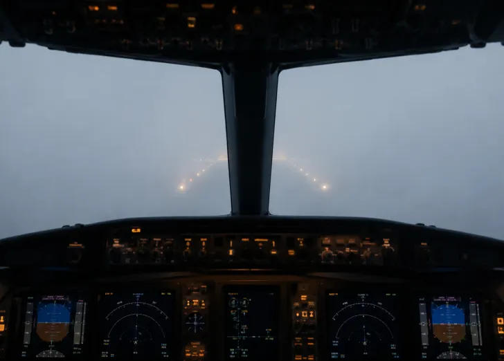 Landing in fog