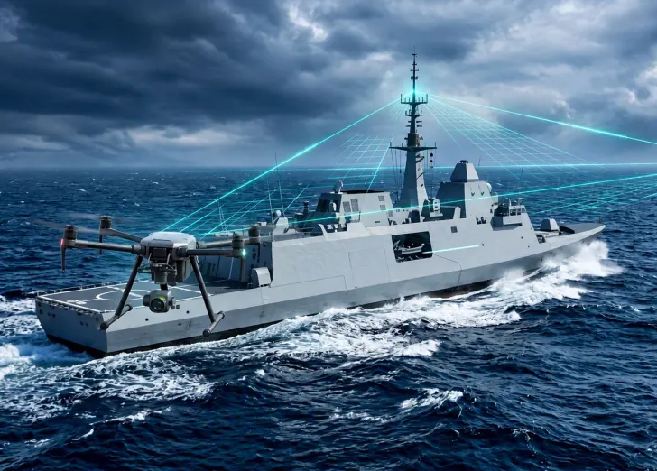 naval integrated communication illustration