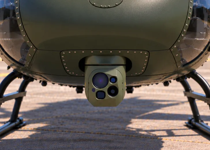 Spectro 12 installed on helicopter