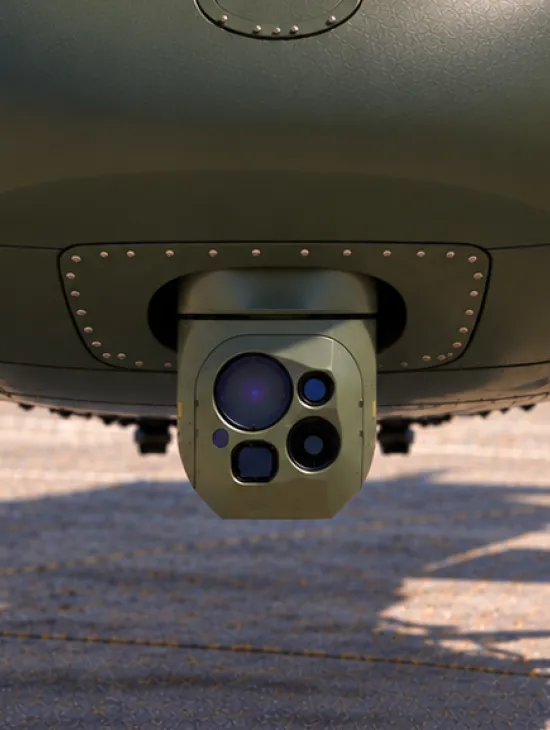 Spectro 12 installed on helicopter