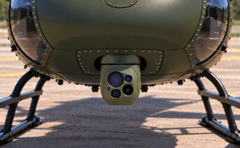 Spectro 12 installed on helicopter